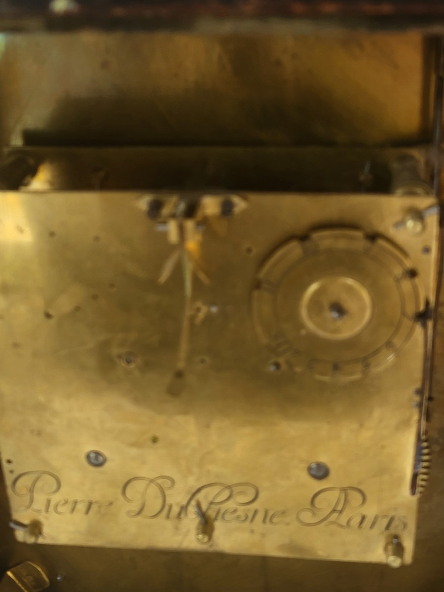 Pendule  religieuse  Boulle époque Louis XIV  XVII e siècle -photo-2