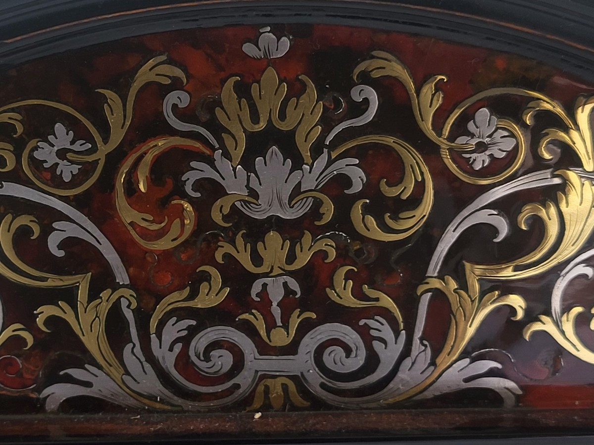 Pendule  religieuse  Boulle époque Louis XIV  XVII e siècle -photo-2