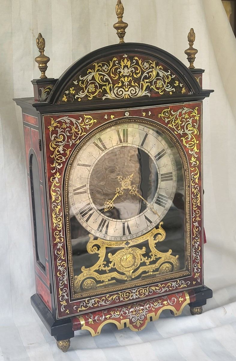 Pendule  religieuse  Boulle époque Louis XIV  XVII e siècle -photo-4