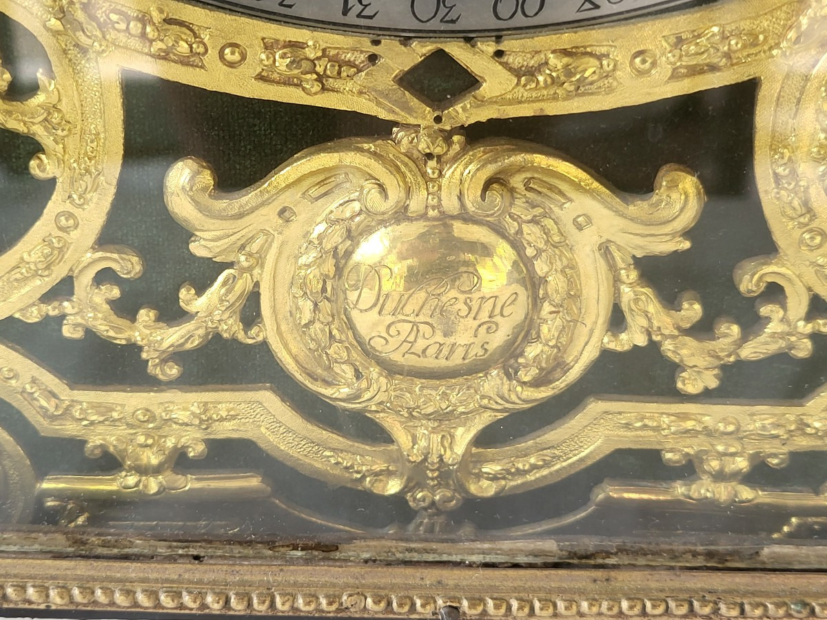 Pendule  religieuse  Boulle époque Louis XIV  XVII e siècle -photo-6