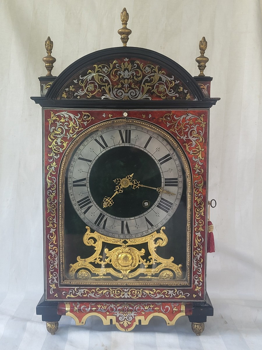 Pendule  religieuse  Boulle époque Louis XIV  XVII e siècle -photo-8