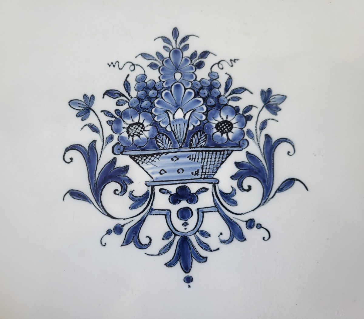 Grand  Plat Rouen époque XVIII e siècle -photo-2