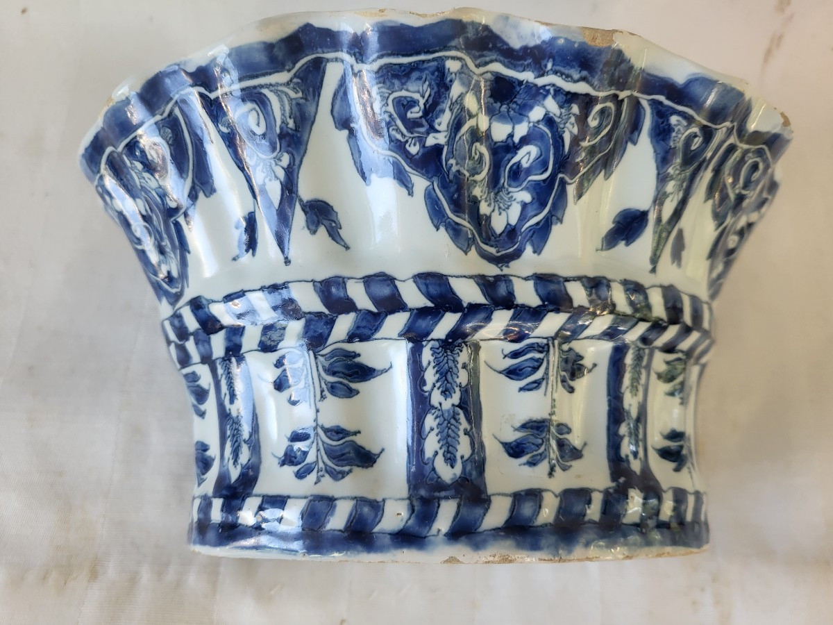 Bouquetière  faience Lille époque XVIII e siècle -photo-2