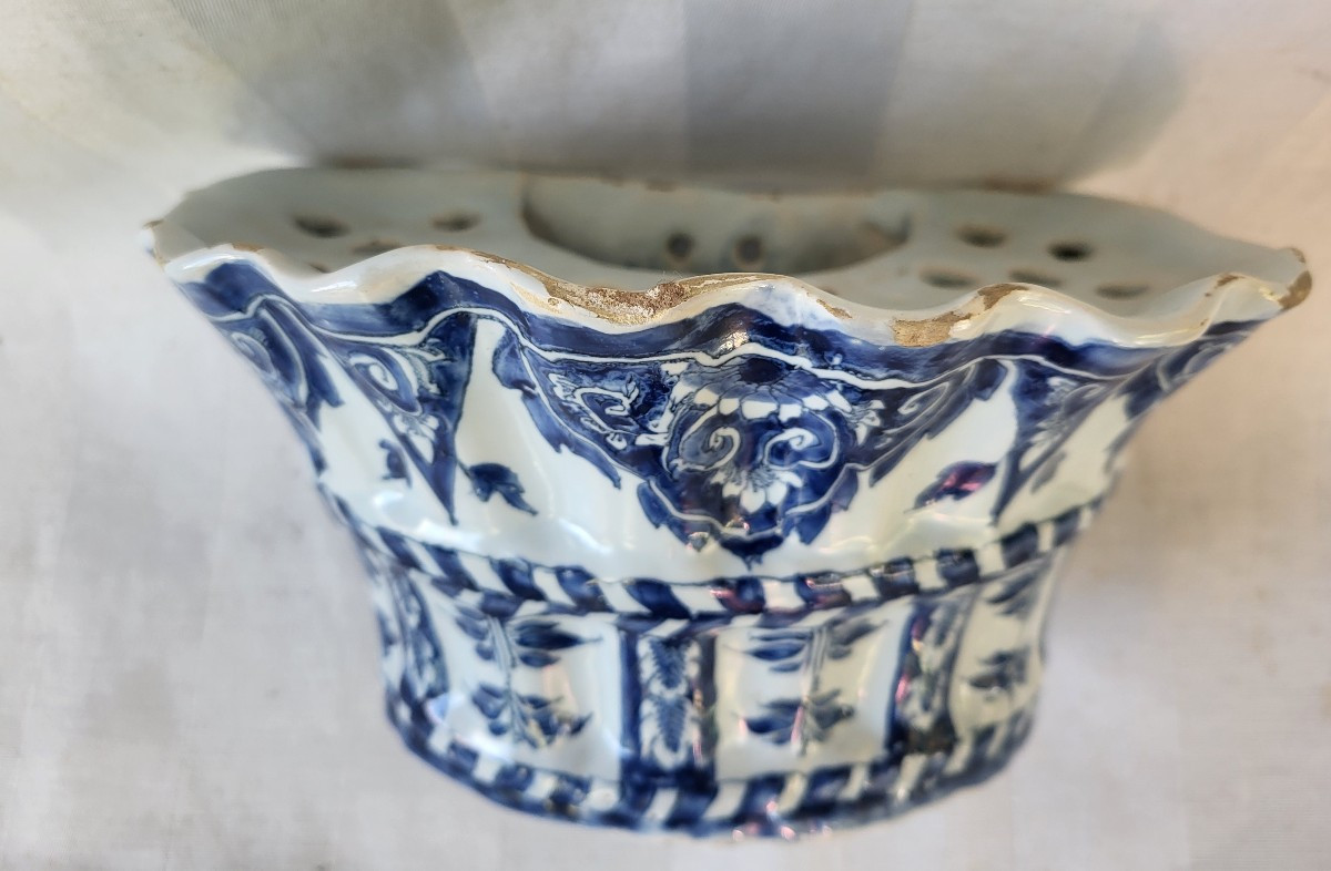 Bouquetière  faience Lille époque XVIII e siècle -photo-4