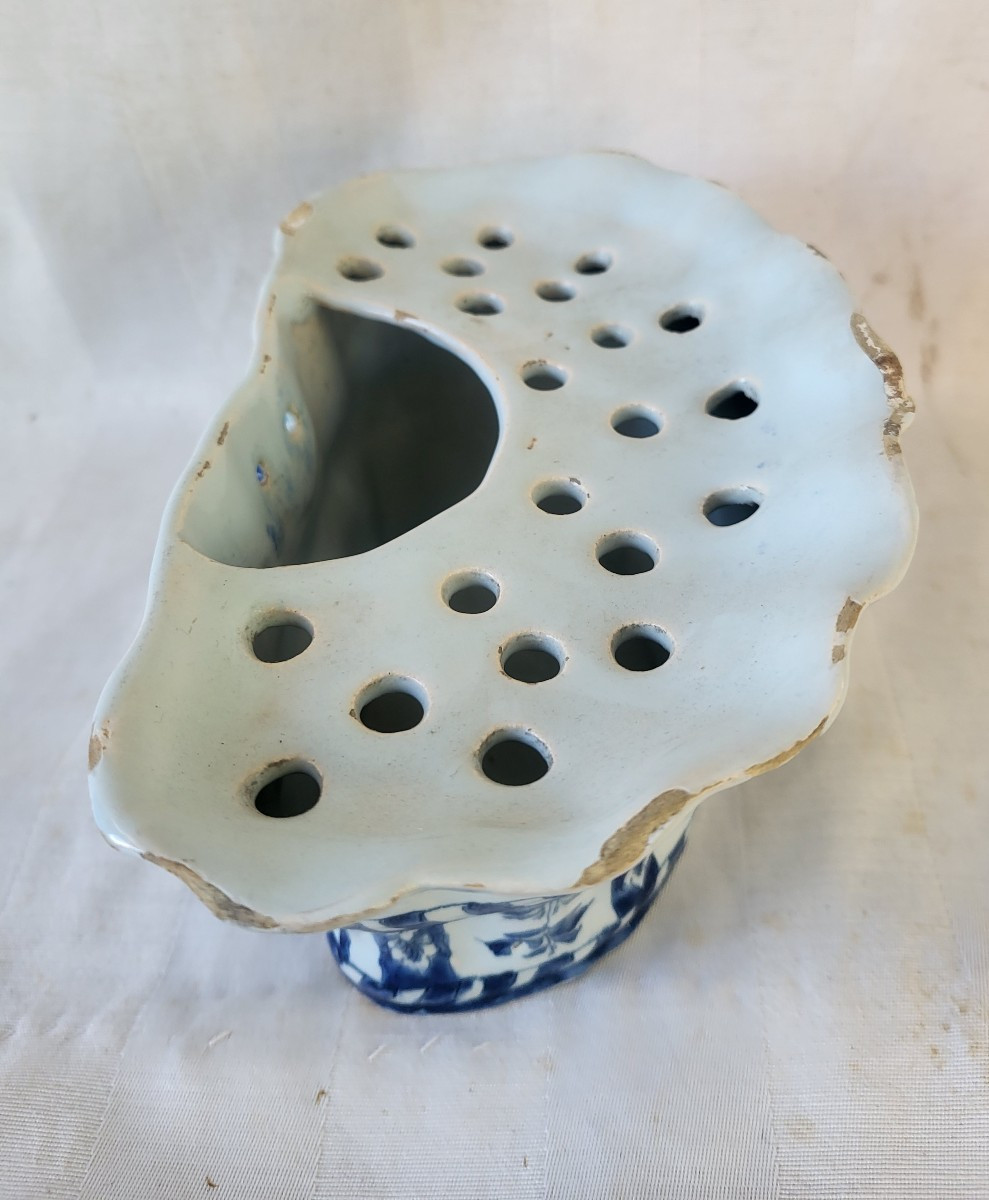 Bouquetière  faience Lille époque XVIII e siècle -photo-2