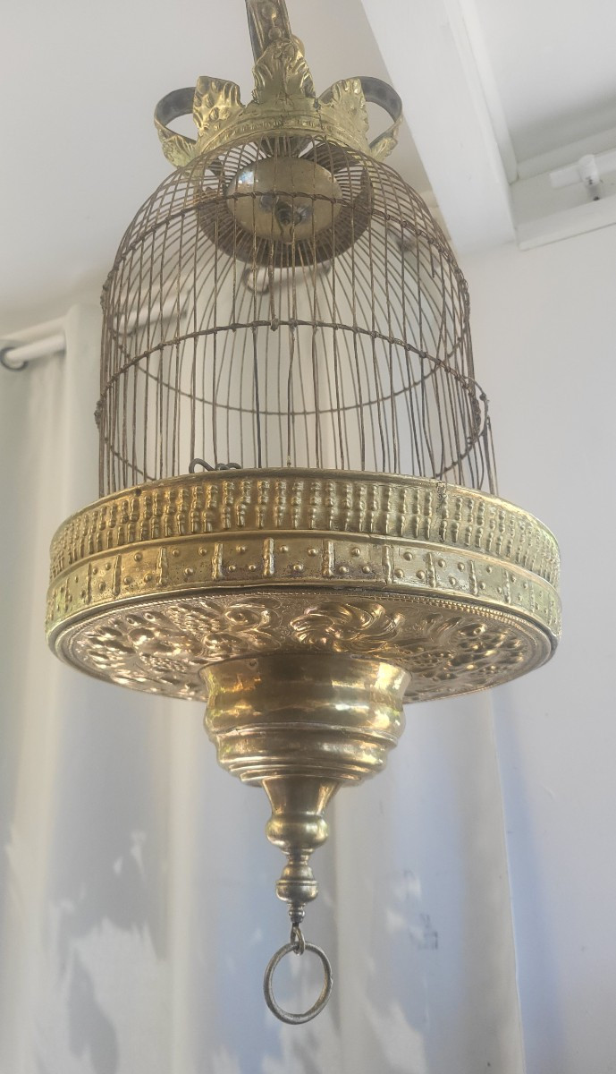 Large Gilded Brass Cage 18th Century Period