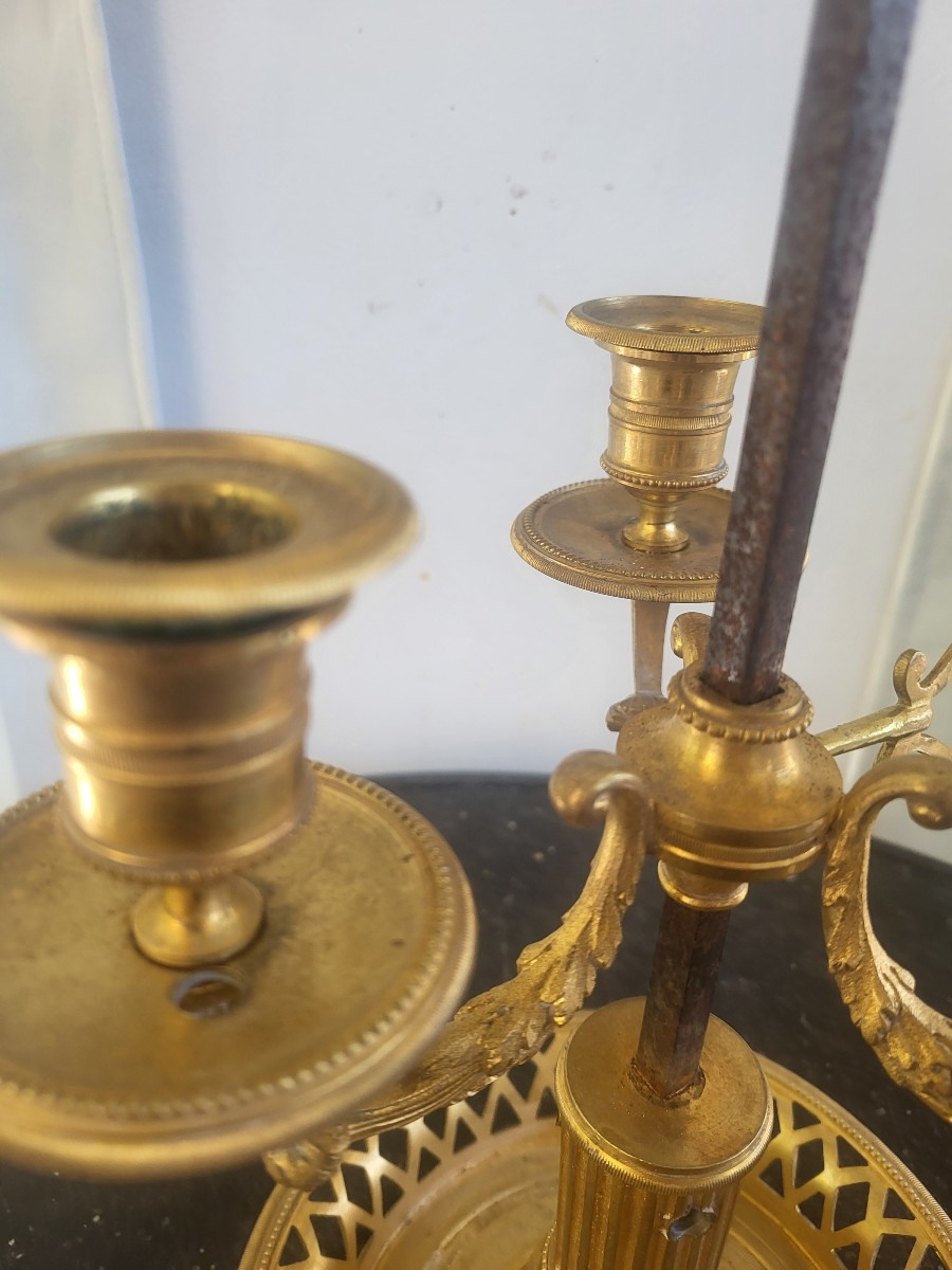 Large Ormolu Hot-water Bottle Lamp, Early 19th Century-photo-1
