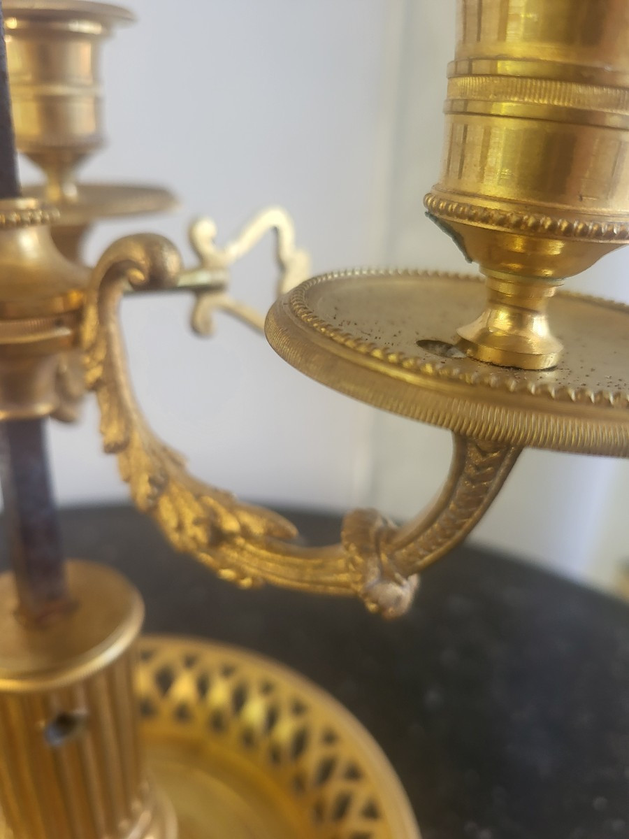 Large Ormolu Hot-water Bottle Lamp, Early 19th Century-photo-2