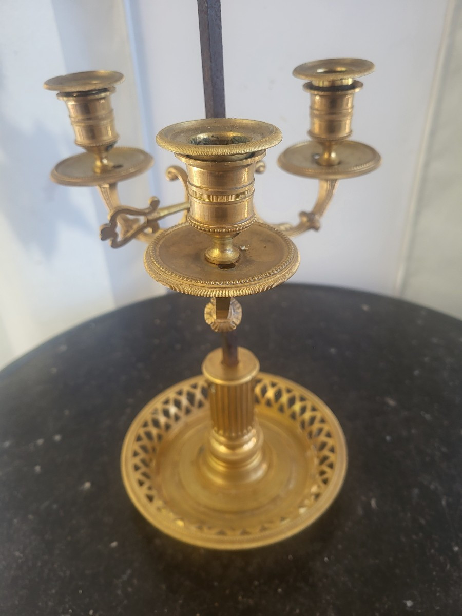 Large Ormolu Hot-water Bottle Lamp, Early 19th Century-photo-4