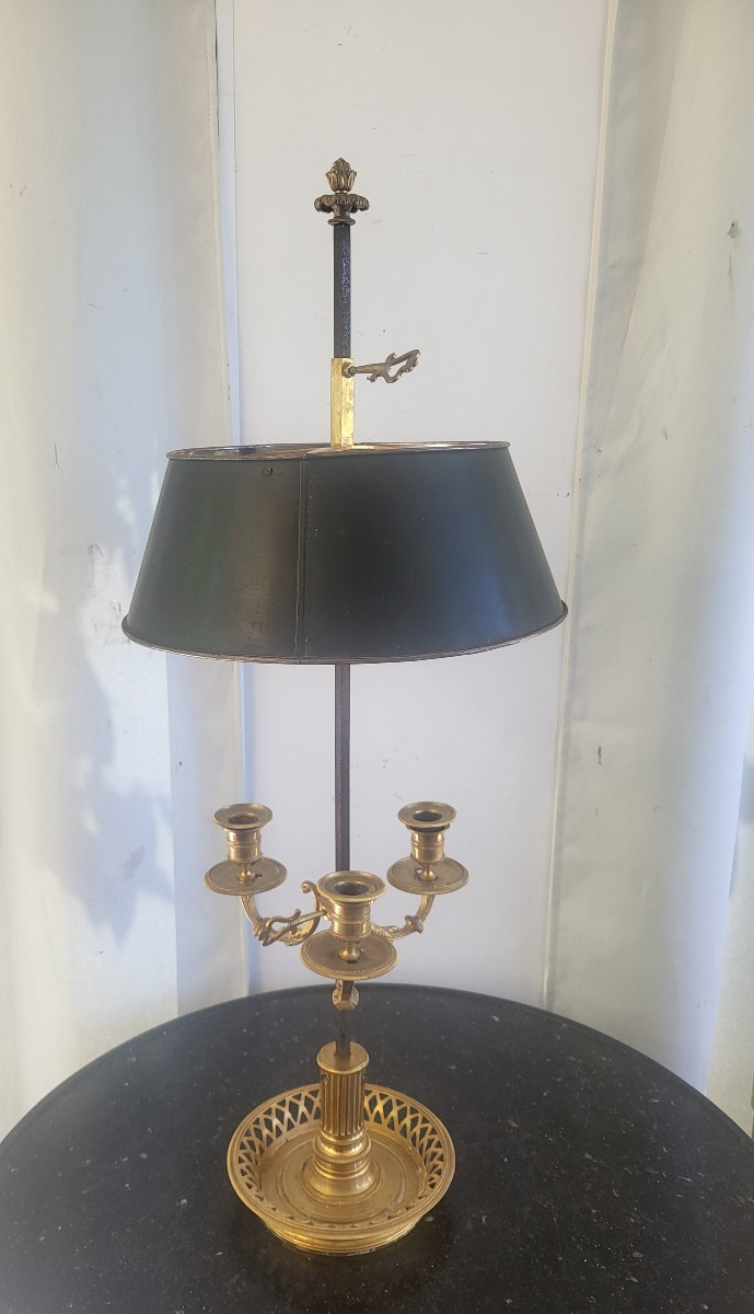 Large Ormolu Hot-water Bottle Lamp, Early 19th Century-photo-6