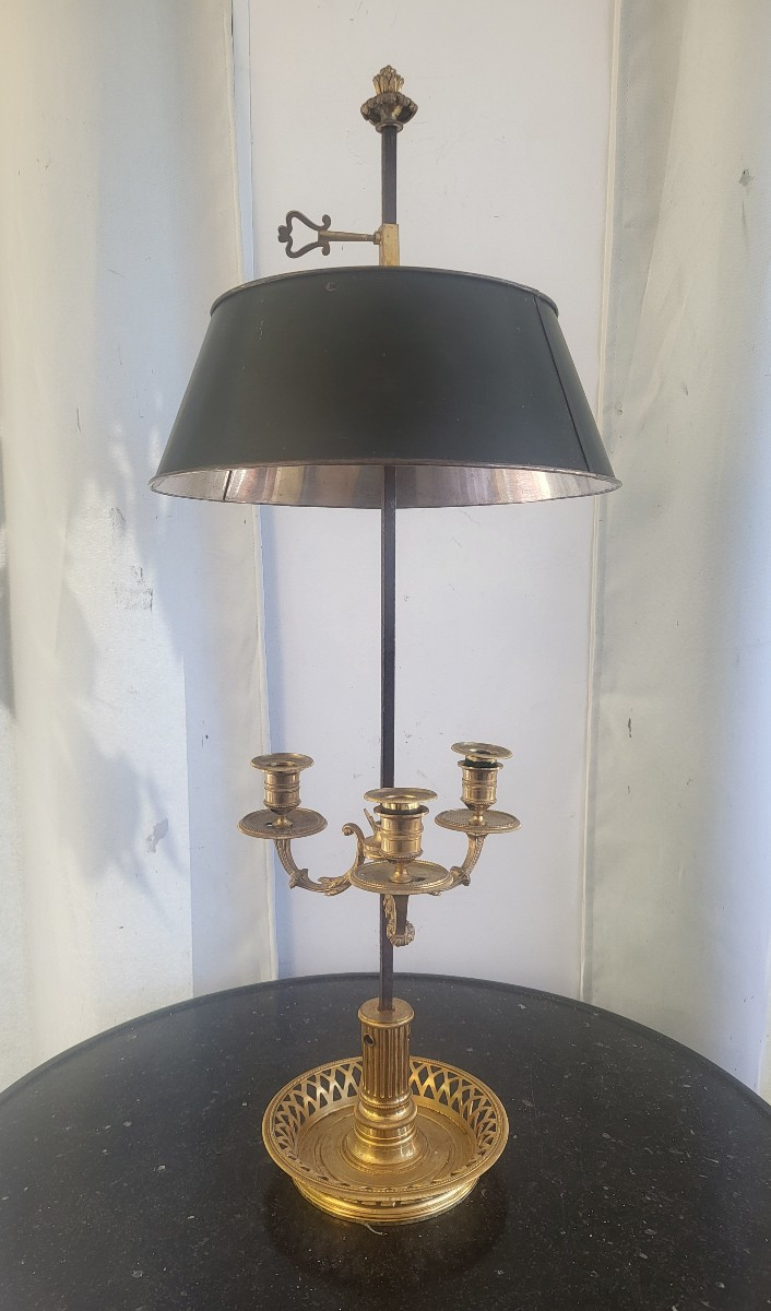 Large Ormolu Hot-water Bottle Lamp, Early 19th Century