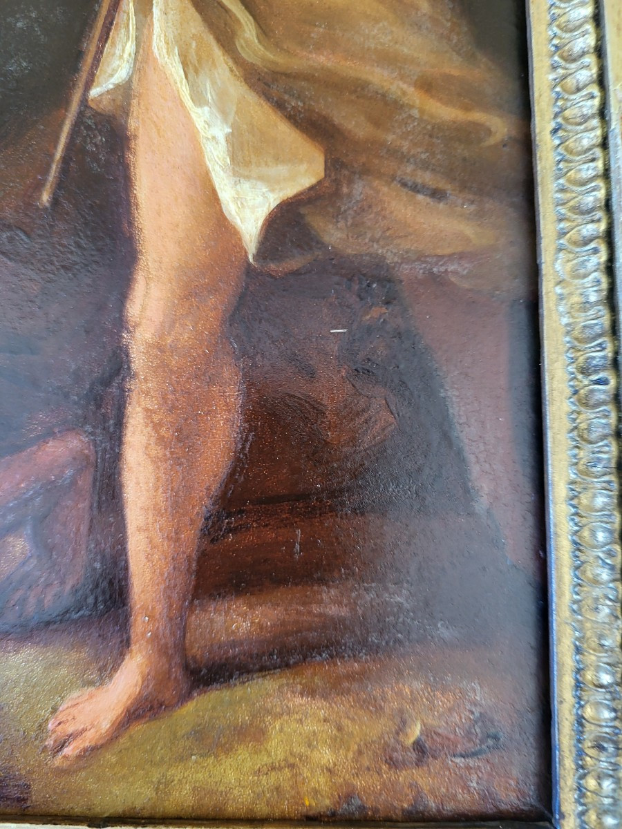 Early 19th Century French School Oil On Panel Tobi And The Angel-photo-7