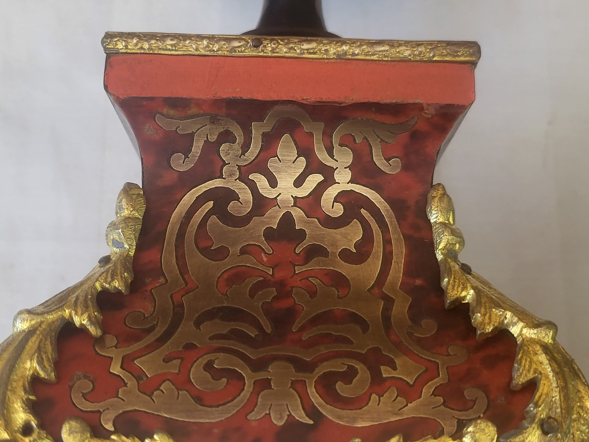 Paire de  cassolettes  Boulle époque Napoléon III XIXe -photo-3