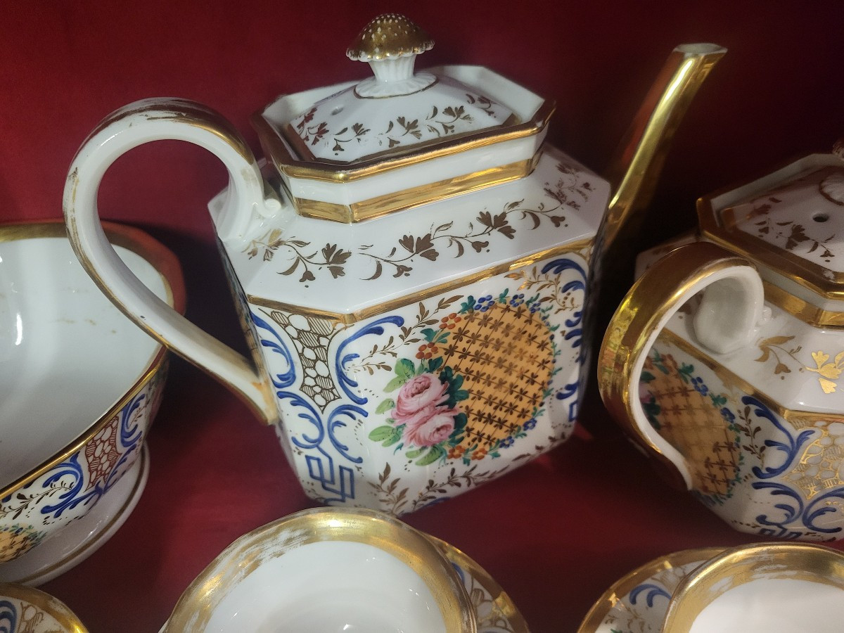 Important Porcelain Service From Paris Louis Philippe Period 19th Century-photo-3