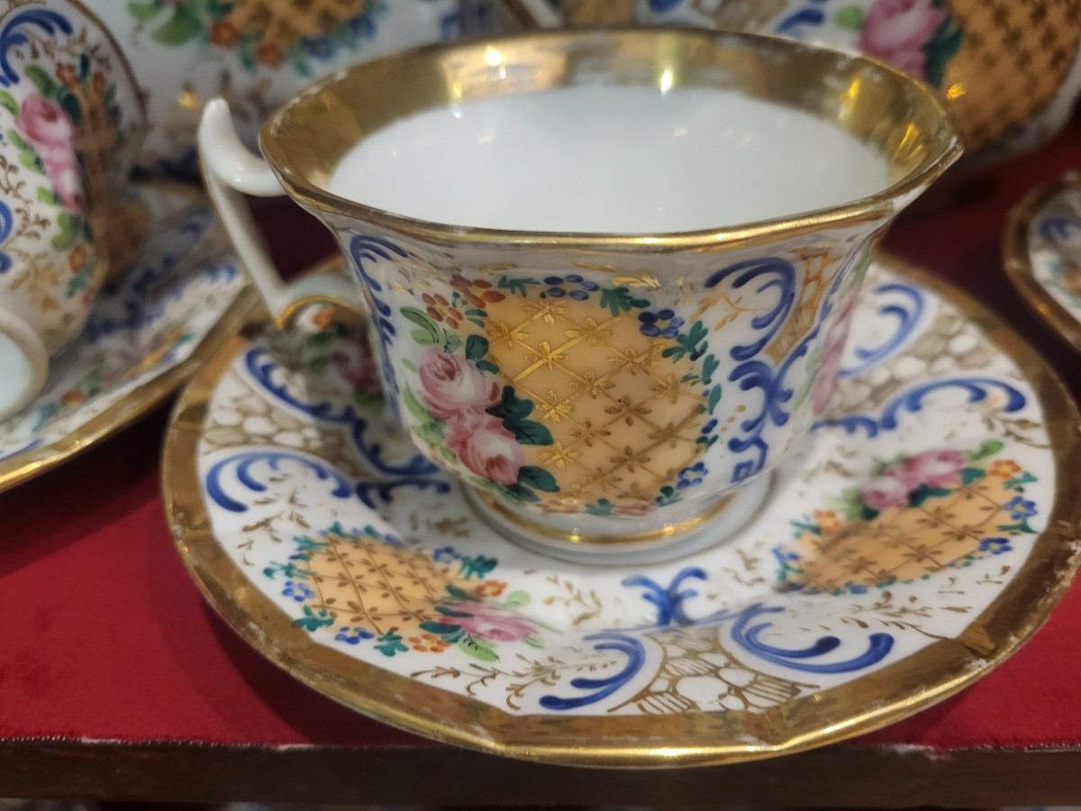 Important Porcelain Service From Paris Louis Philippe Period 19th Century-photo-4