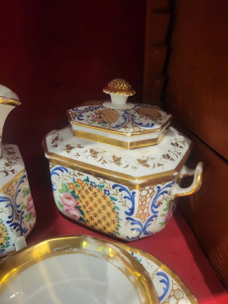 Important Porcelain Service From Paris Louis Philippe Period 19th Century-photo-2