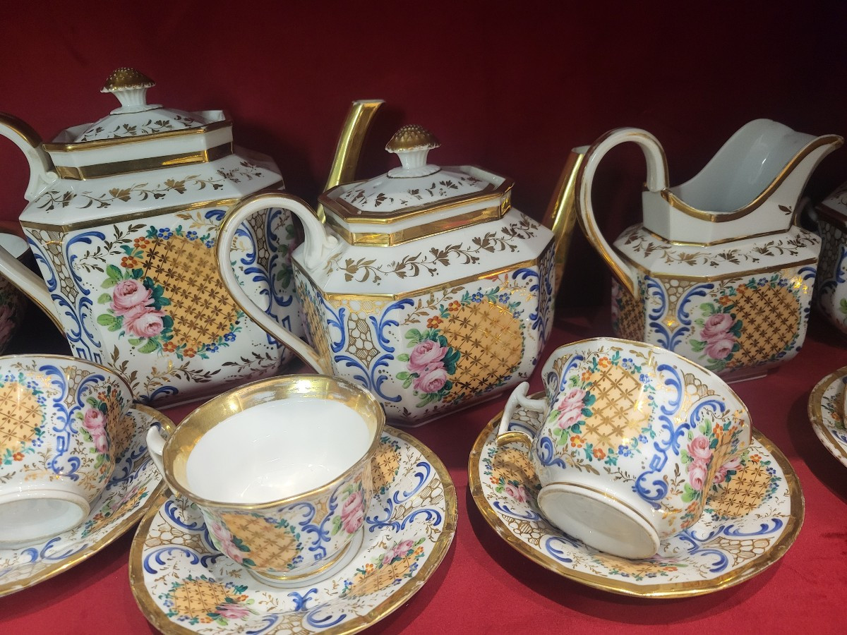 Important Porcelain Service From Paris Louis Philippe Period 19th Century-photo-4