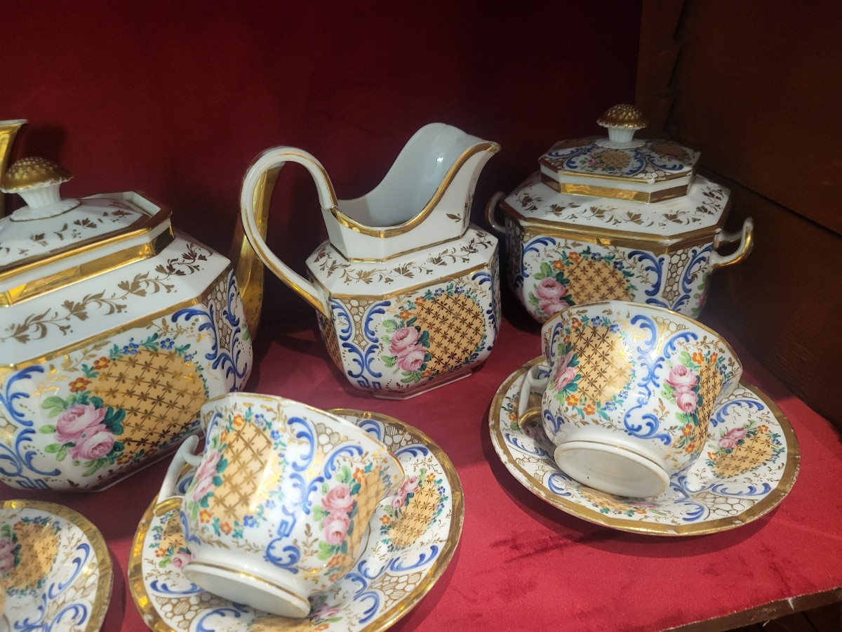 Important Porcelain Service From Paris Louis Philippe Period 19th Century-photo-5