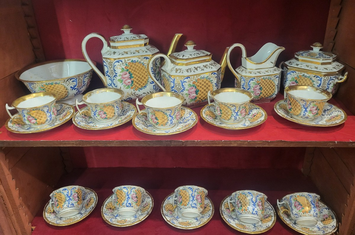Important Porcelain Service From Paris Louis Philippe Period 19th Century-photo-7