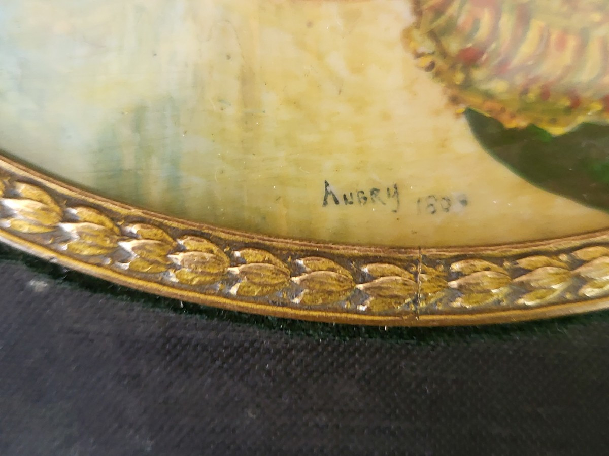 Portrait General Empire Miniature Signed Hubry Dated 180...-photo-3