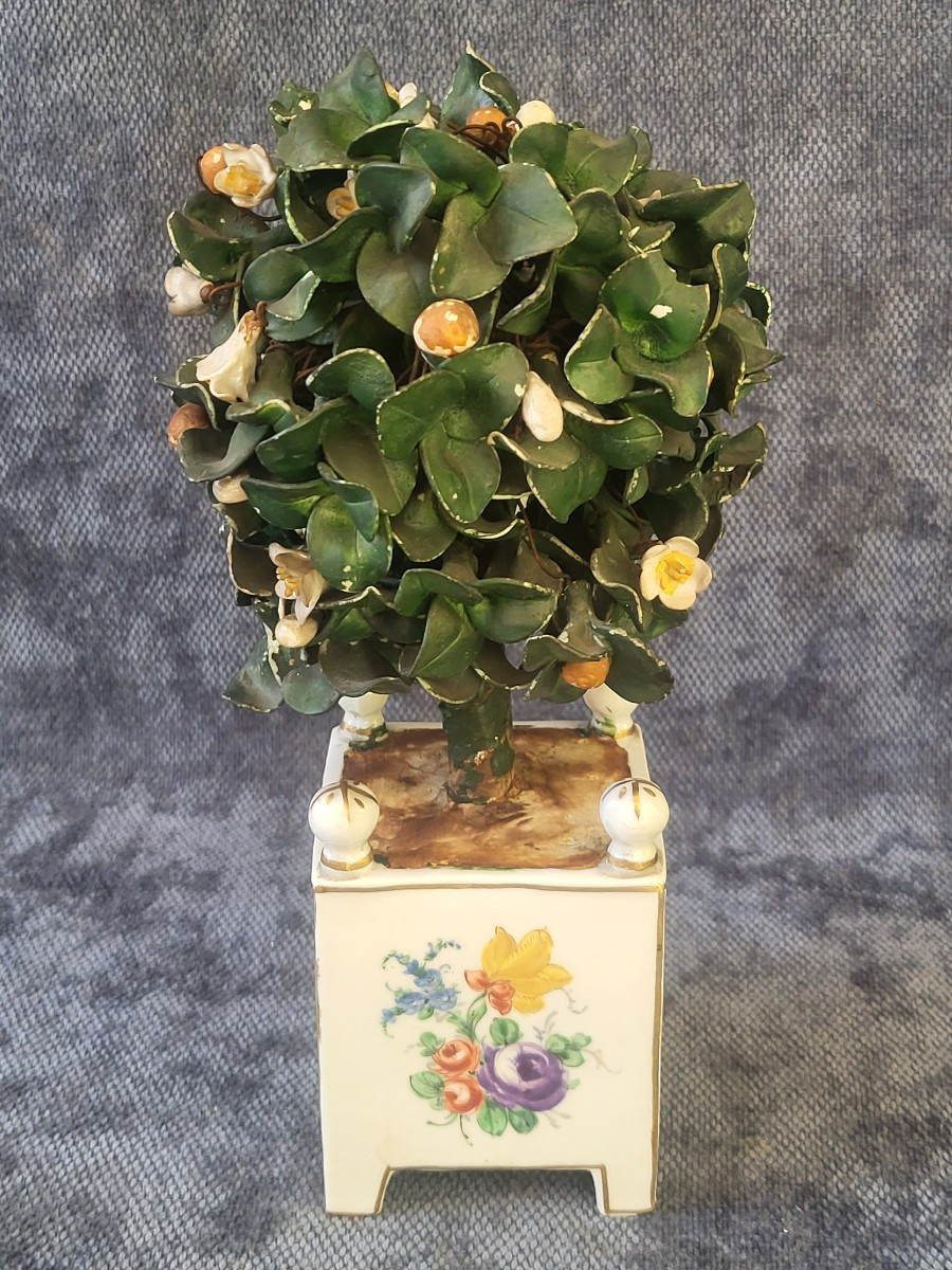 Locre Porcelain Orange Tree Planter Paris 19th Century-photo-1