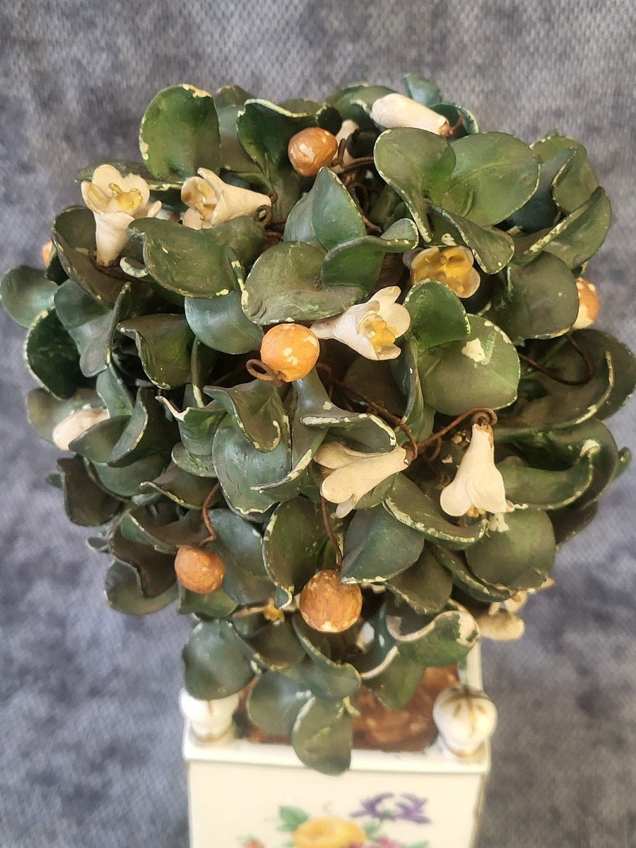 Locre Porcelain Orange Tree Planter Paris 19th Century-photo-2