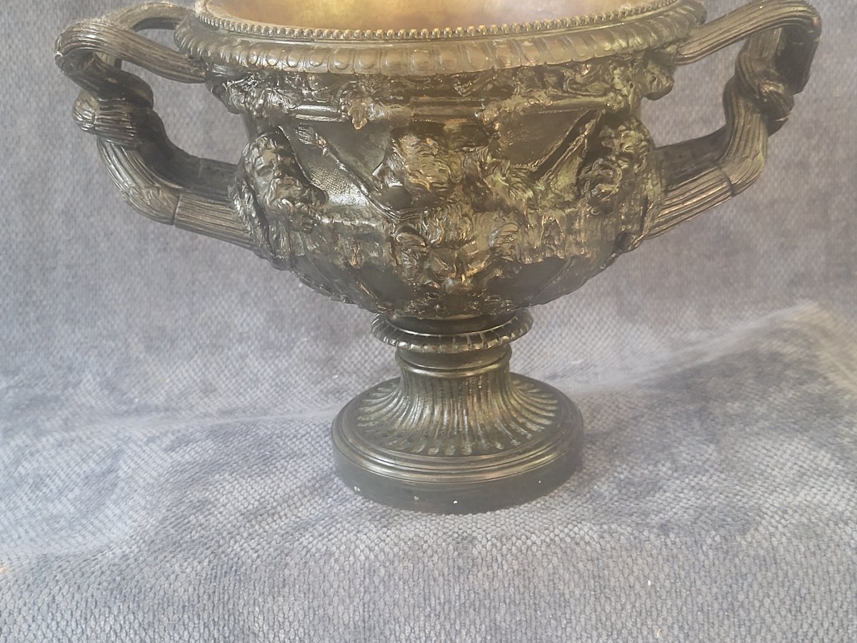 Coupe bronze à l'Antique   époque XIXe -photo-1