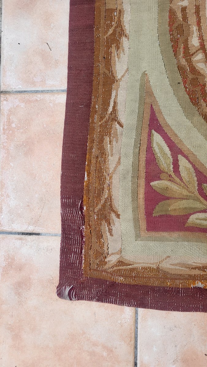 Petit tapis manufacture Aubusson  époque XIXe  228X125cm-photo-1