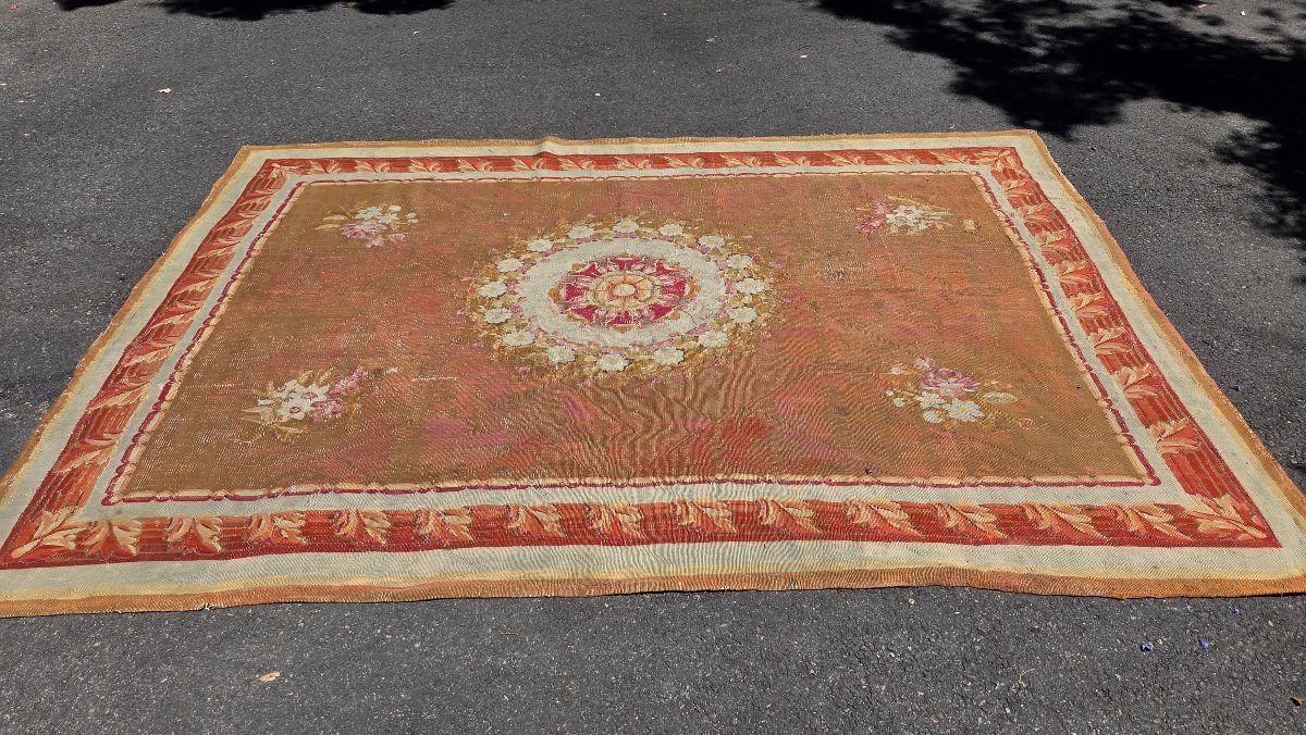 Aubusson Carpet, Late 18th/early 19th Century, Approx. 295 X 195 Cm-photo-2