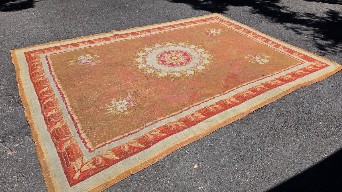 Aubusson Carpet, Late 18th/early 19th Century, Approx. 295 X 195 Cm-photo-4