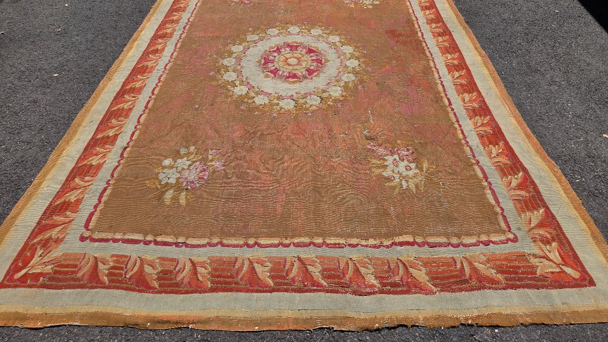 Aubusson Carpet, Late 18th/early 19th Century, Approx. 295 X 195 Cm-photo-5
