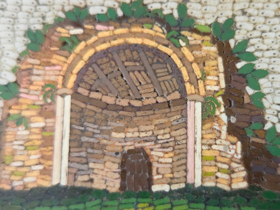 Early 19th-century Rome Grand Tour Micromosaic Plaque-photo-1