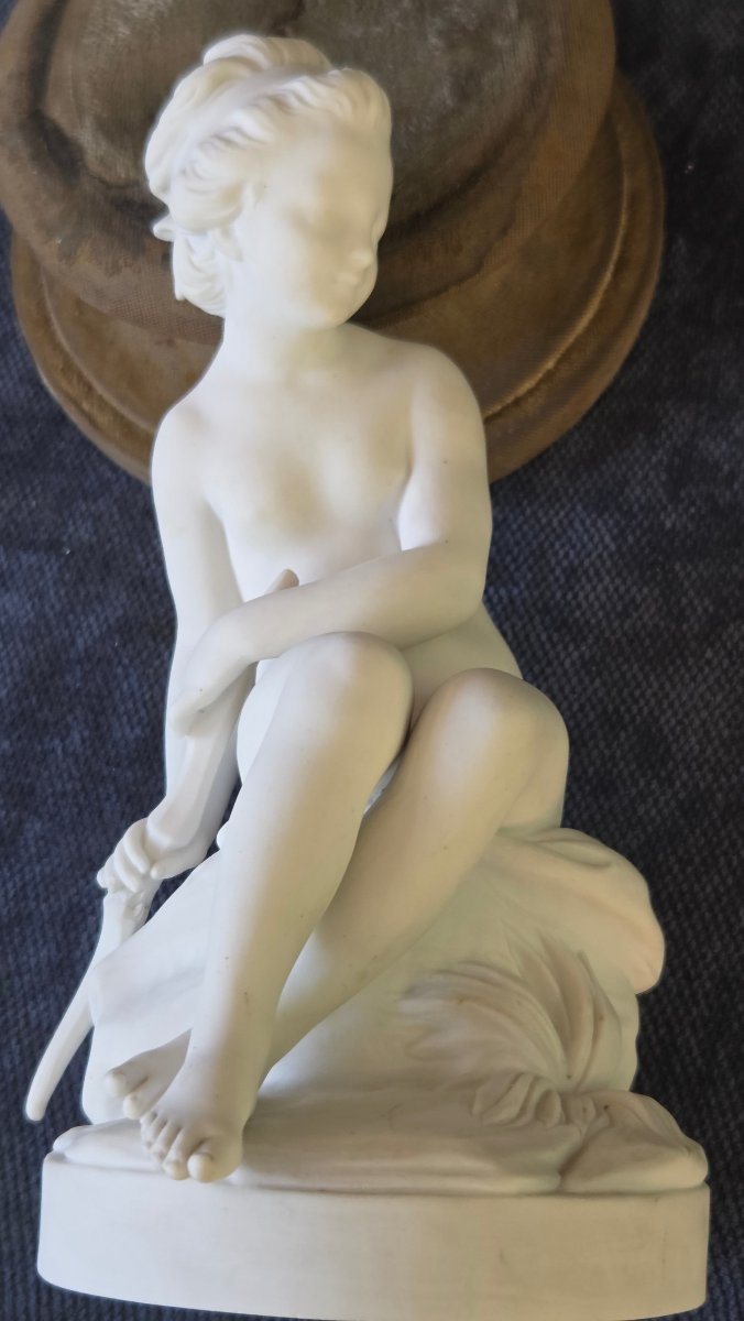 Sèvres, 1919, Diana The Huntress, Falconnet, Bisque, H34-photo-3