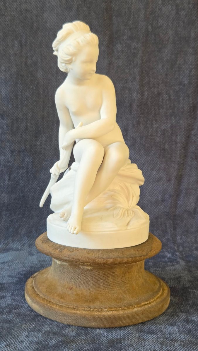 Sèvres, 1919, Diana The Huntress, Falconnet, Bisque, H34