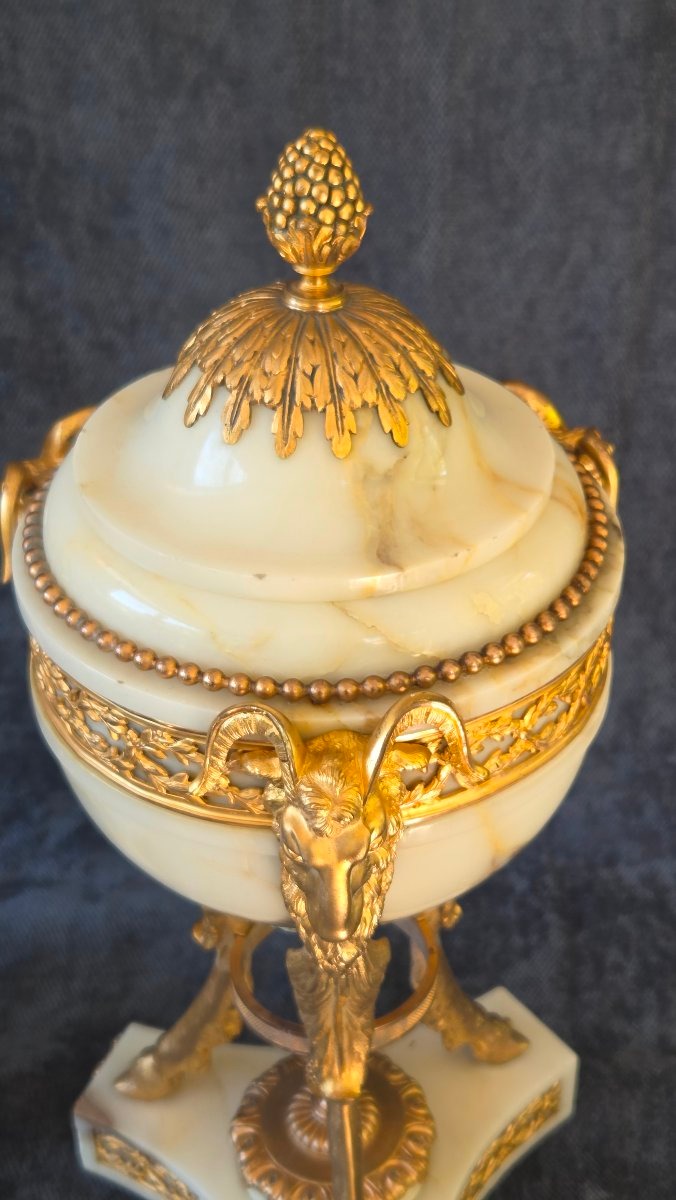 Pair Of Large Cassolettes, Gouthiére Model, Louis XVI Style  -photo-7