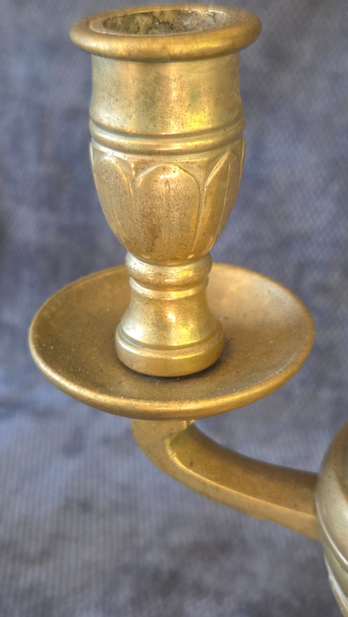 Paire de lampes de  bouillotte  époque XIXe siècle -photo-4
