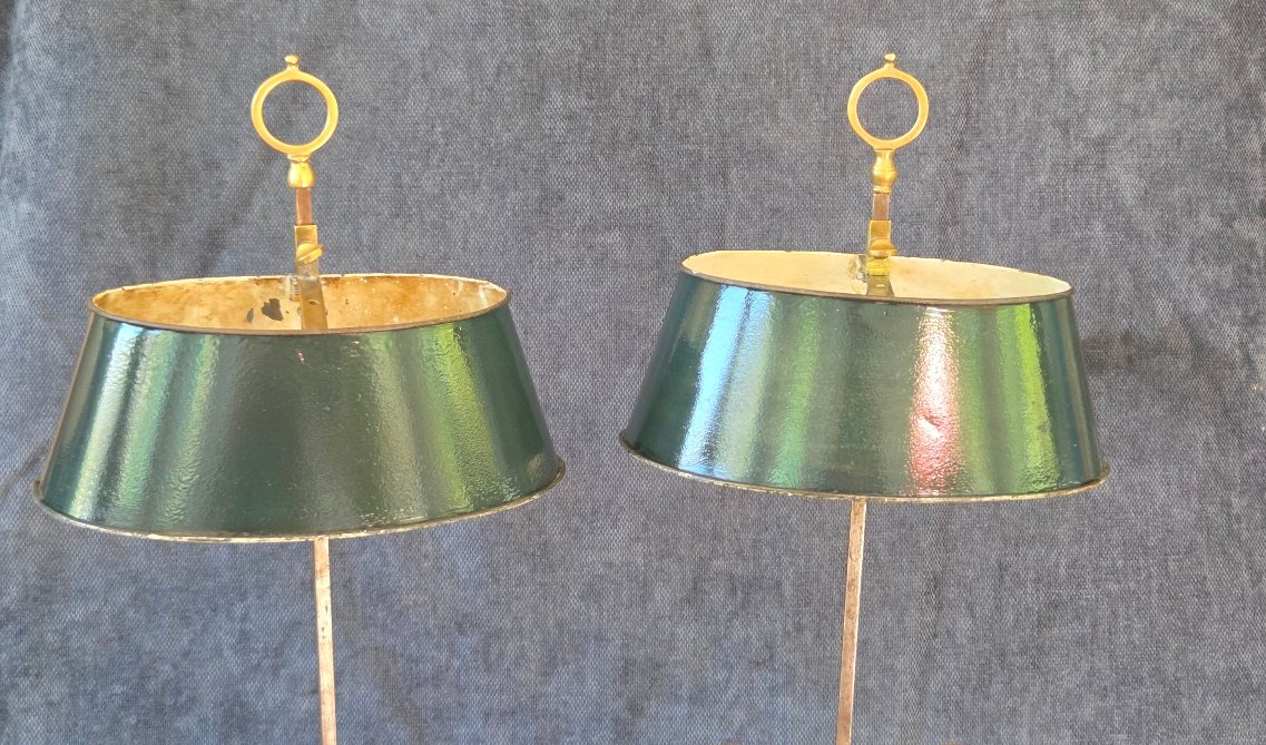 Paire de lampes de  bouillotte  époque XIXe siècle -photo-5