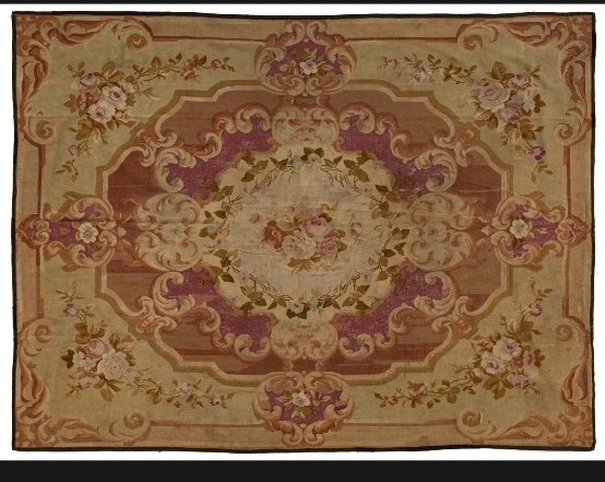 Grand tapis Aubusson époque  XIXe siècle  360X268 cm-photo-7