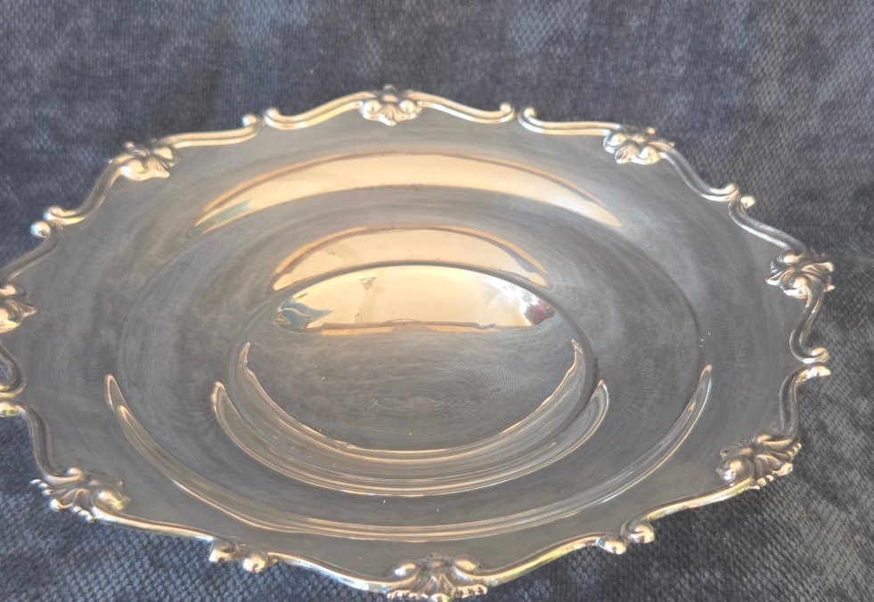 Coupe en argent centre de table époque  fin  XIXe   diam 24cm-photo-2