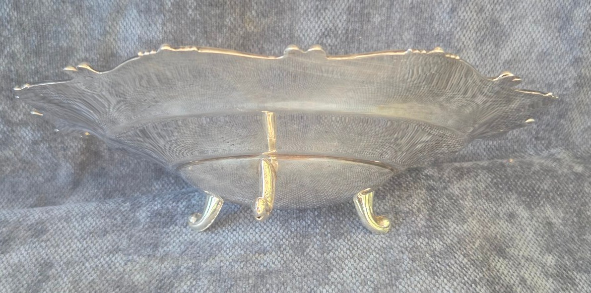 Coupe en argent centre de table époque  fin  XIXe   diam 24cm-photo-1