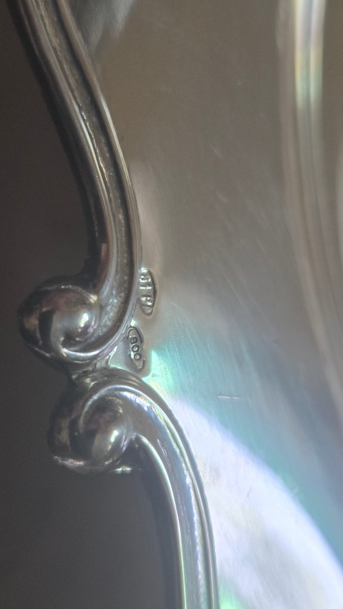 Coupe en argent centre de table époque  fin  XIXe   diam 24cm-photo-4
