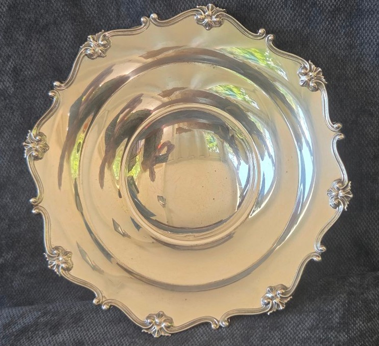 Coupe en argent centre de table époque  fin  XIXe   diam 24cm