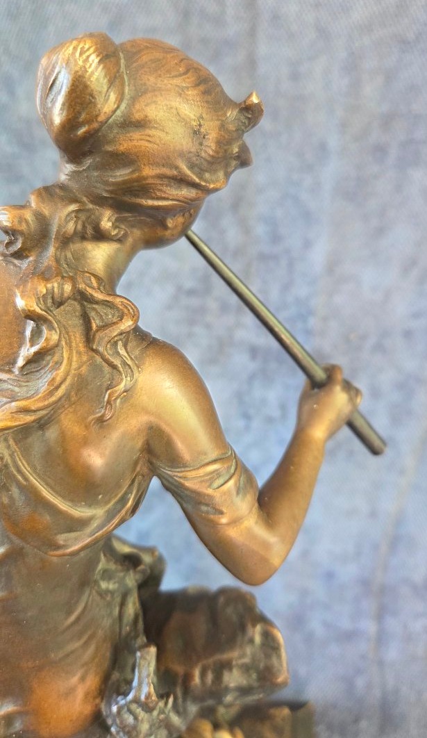 Bronze Sculpture Signed By édouard Drouot (1859–1945)  20th Century-photo-2