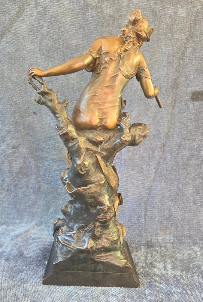 Bronze Sculpture Signed By édouard Drouot (1859–1945)  20th Century-photo-3