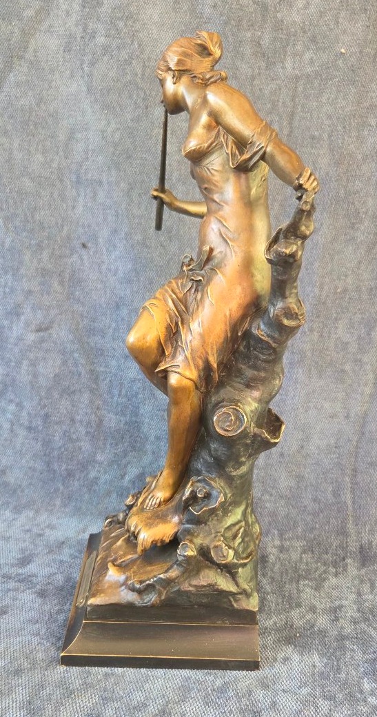Bronze Sculpture Signed By édouard Drouot (1859–1945)  20th Century-photo-6