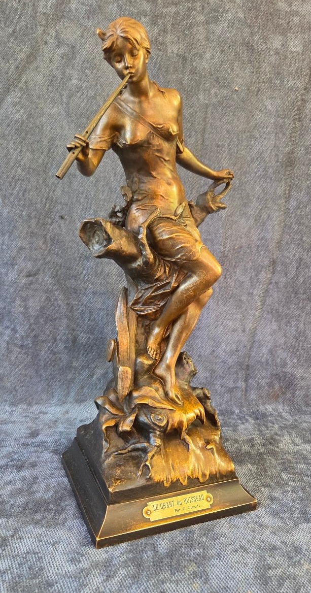 Bronze Sculpture Signed By édouard Drouot (1859–1945)  20th Century
