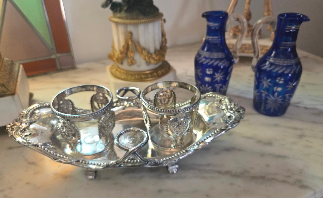 Huilier en argent M.O.Gabriel Paris 1746  835g  Époque XVIIIe -photo-2