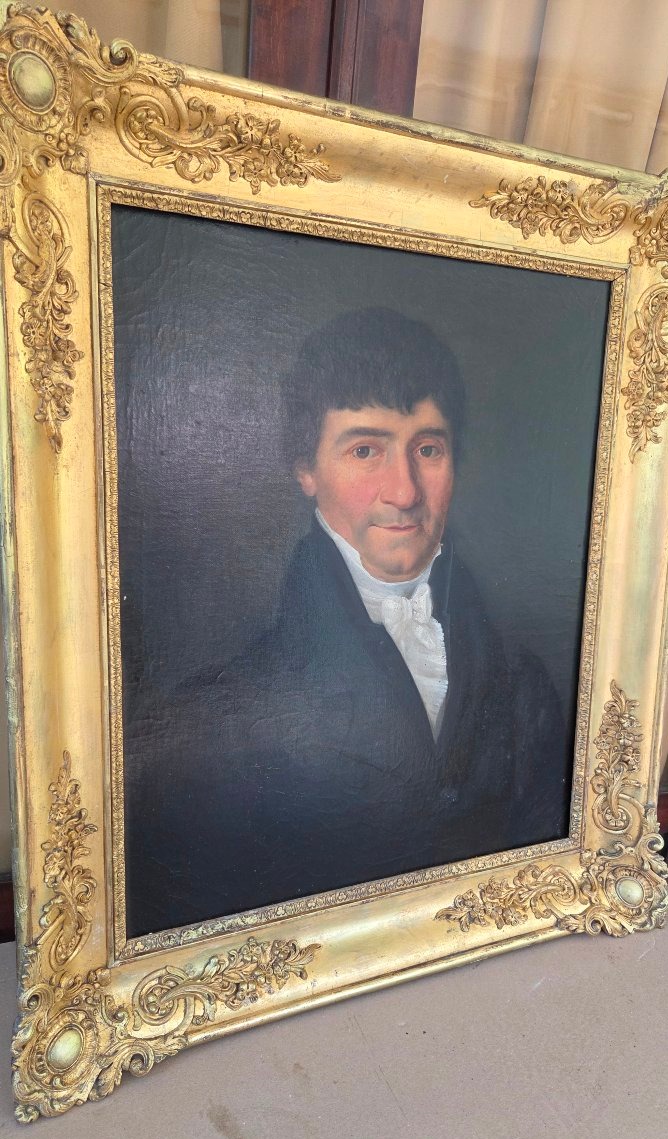 19th-century French School—portrait Of Count De B.h/t-photo-4