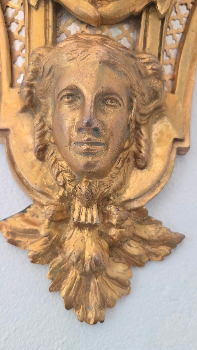 Large Barometer, Gilded Bronze, Napoleon III Period, 19th Century-photo-3