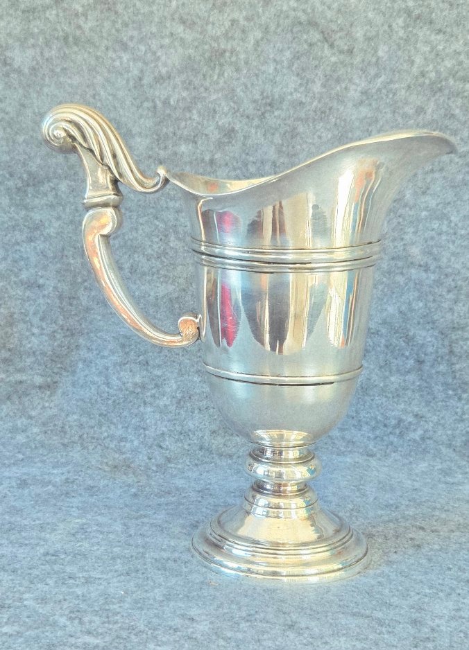 Silver-plated Helmet-shaped Ewer, Louis XV Period, 18th Century -photo-8